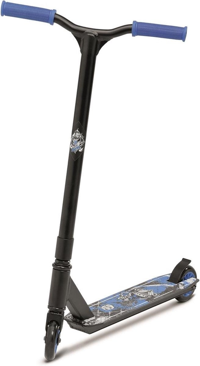 Roces Blast Stunt Scooter Anfänger – Freestyle Trick Scooter für Kinder – 100 mm Räder – Skate Park Pro Scooter – Schwarz Blau