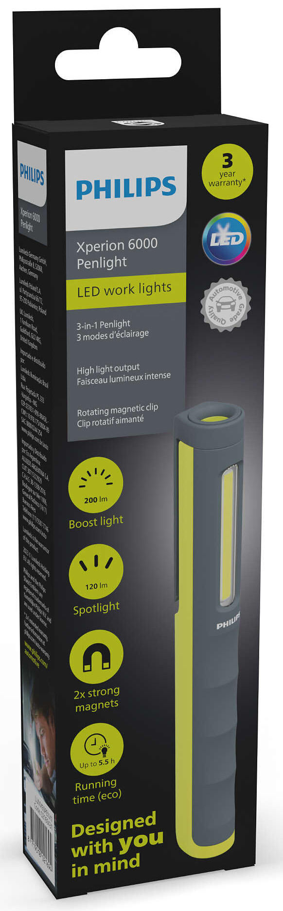 Philips Stiftlampe XPerion 6000 Stiftlicht. Werkstattlampen Penlight XPerion 6000