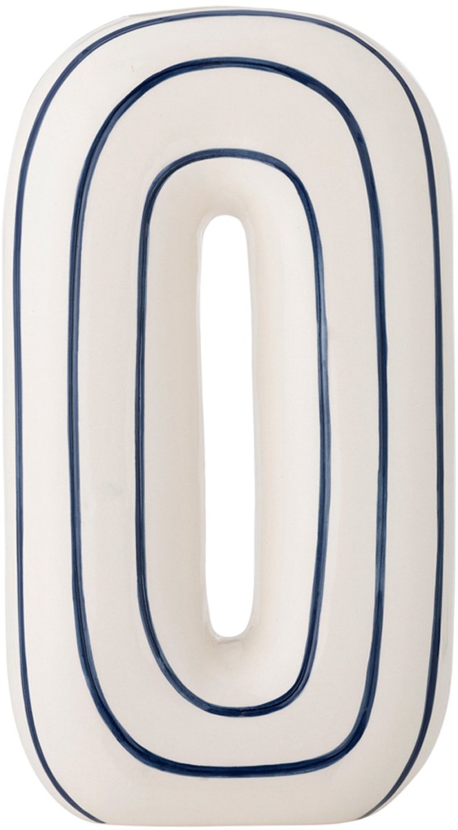 Bloomingville Mae - Vase - Blau - Keramik