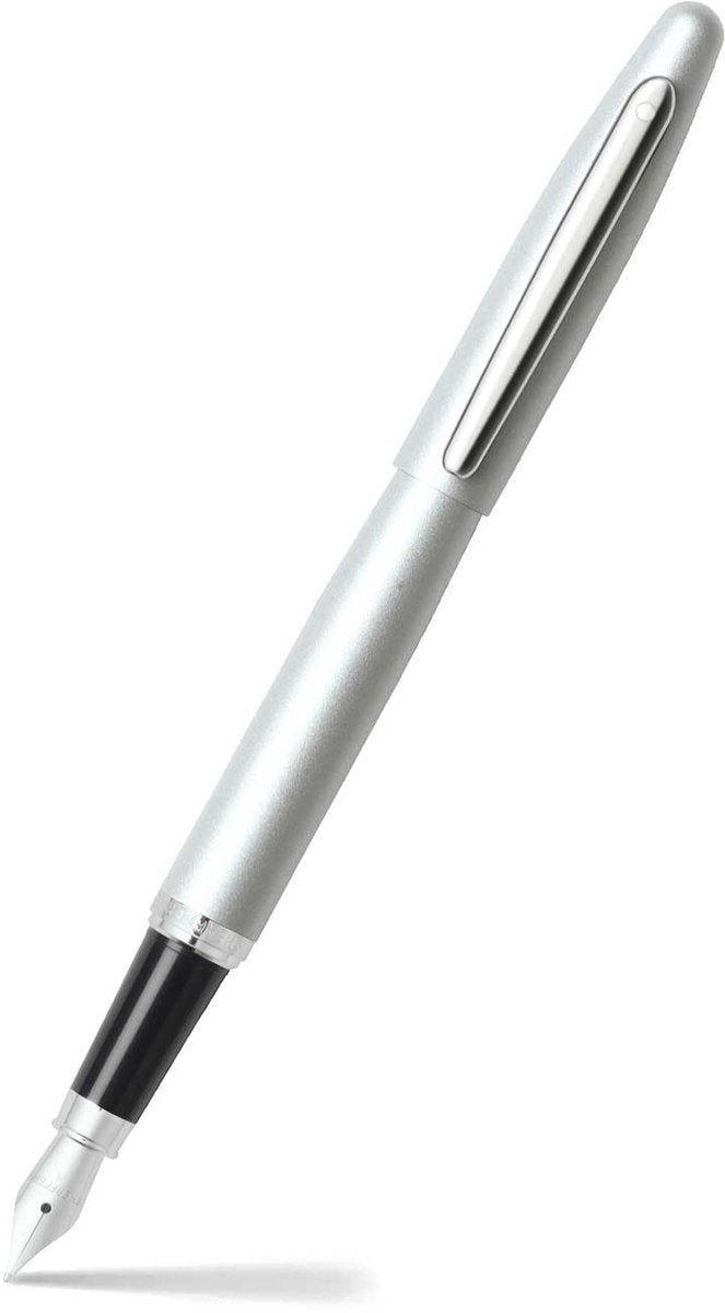 Sheaffer Füllfederhalter – VFM – Schwarz und Silber mit Chrom – Feder M – SF-E0940053