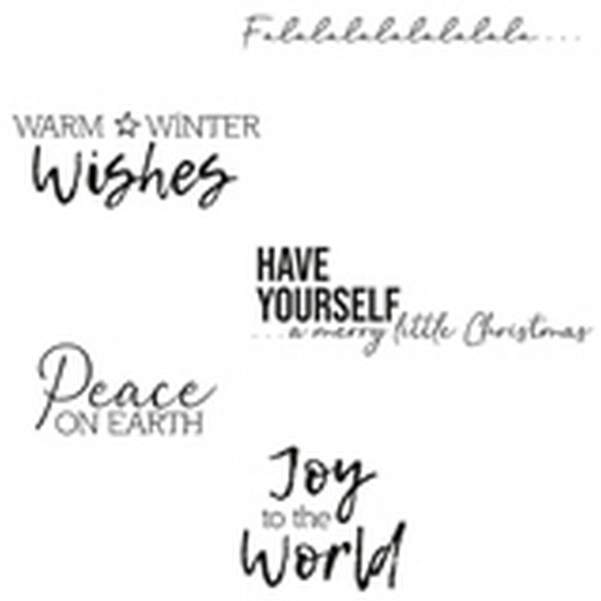 Sizzix • clear stamps festive sentiments #1