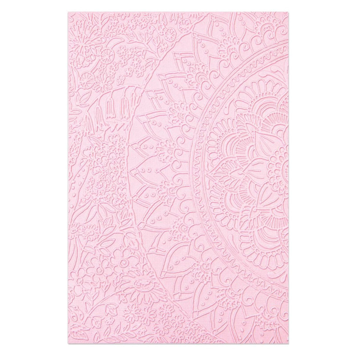 Sizzix • 3-d textured impressions embossing folder half mandala