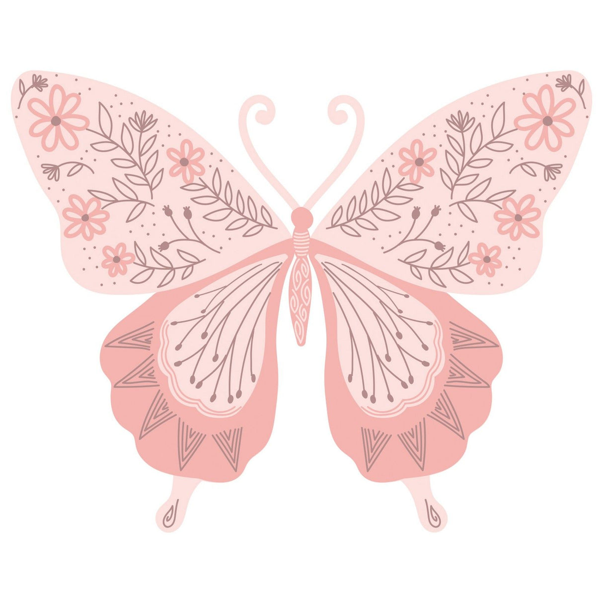 Sizzix • layered clear stamps decorated butterfly 3stuks