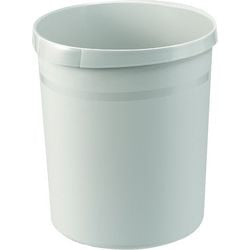 Prullenbak han grip 30 l licht grijs