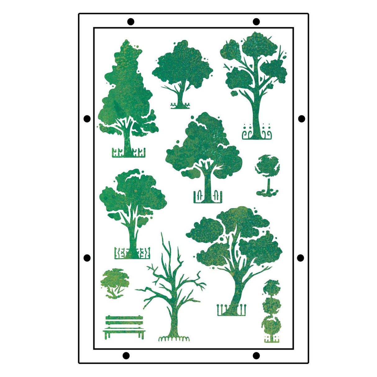 Sizzix • studio clear stamps set 20pcs 3pcs stencils city life by vic hollins