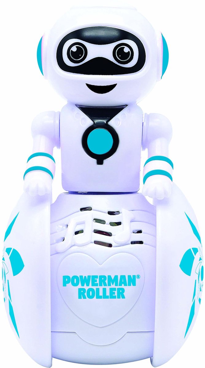 Lexibook Powerman® Roller – Roboter mit geradlinigem Design, der klangvolle und leuchtende Effekte erzeugt