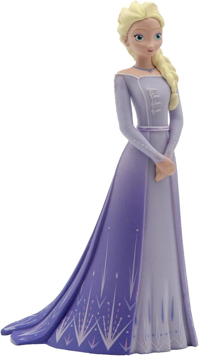Bullyland 13510 – Spielfigur und Sammelfigur Elsa aus Disney Frozen 2, ca. 5,8 × 10 × 6,5 cm – naturgetreues und detailliertes Design – ideal als Tortenfigur und kleines Geschenk für Kinder ab 3 Jahren.