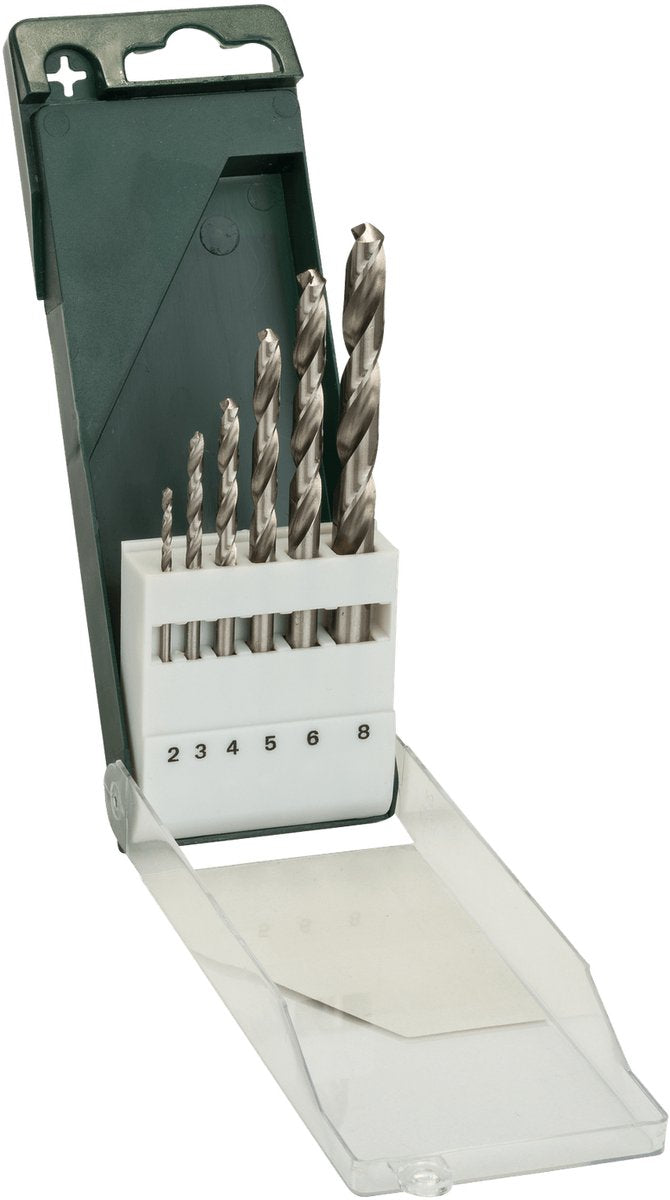 Bosch - 6-teiliges Metallbohrer-Set HSS-G, DIN 338 2,0; 3,0; 4,0; 5,0; 6,0; 8,0 mm
