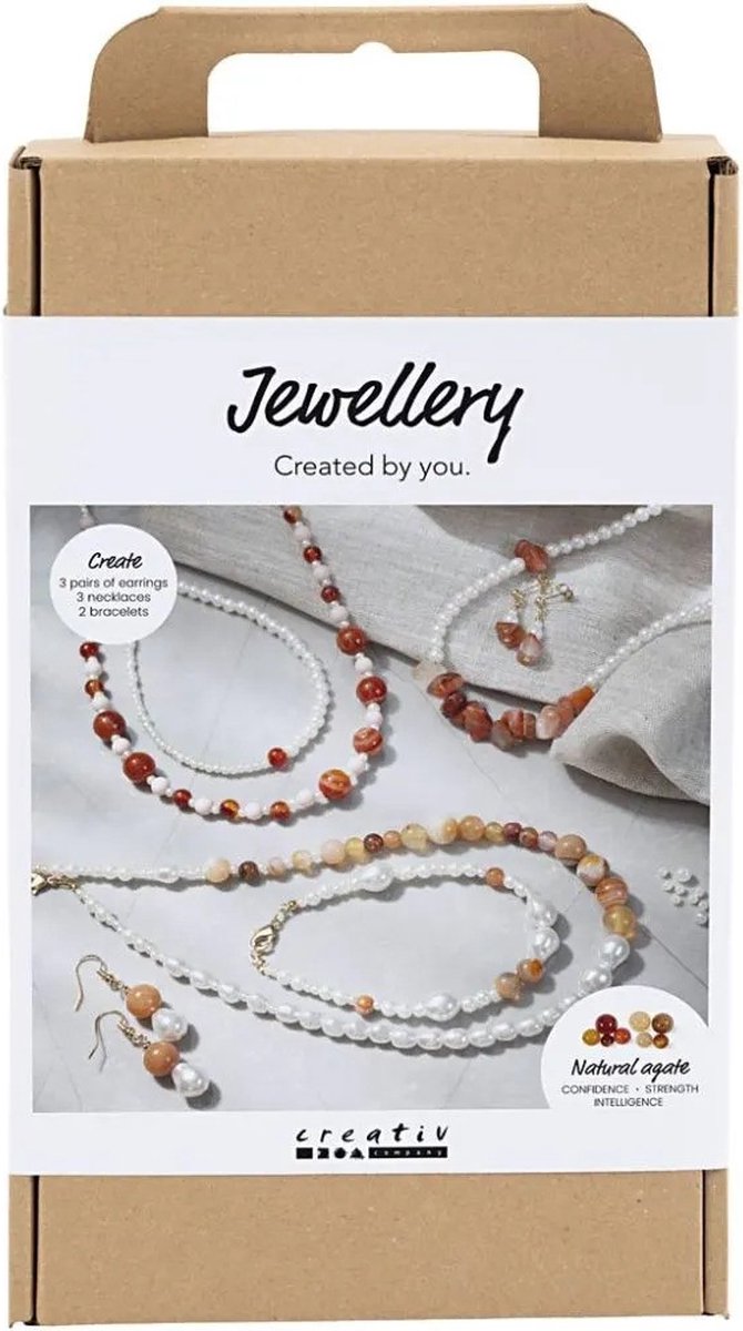 Kreativunternehmen https: www.cchobby.nl hobbyset-jewelry-beige-burnt-orange-white-mother-of-pearl-1-box