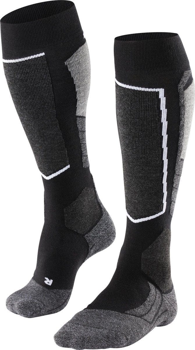 Falke Sk2 warme Skisocken aus dickem Woll-Funktionsmaterial Damen Schwarz - Größe 39-40