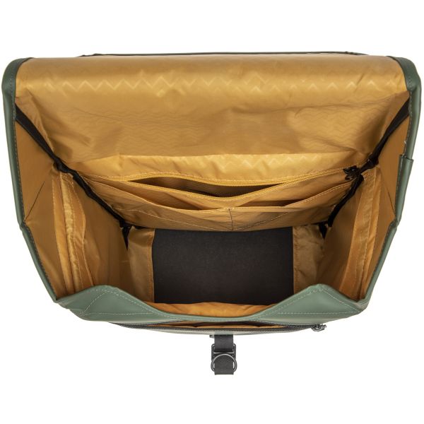 Odense Single Bicycle Bag - Wasser -Repellent - 17,5 l - Schwarzes Grün