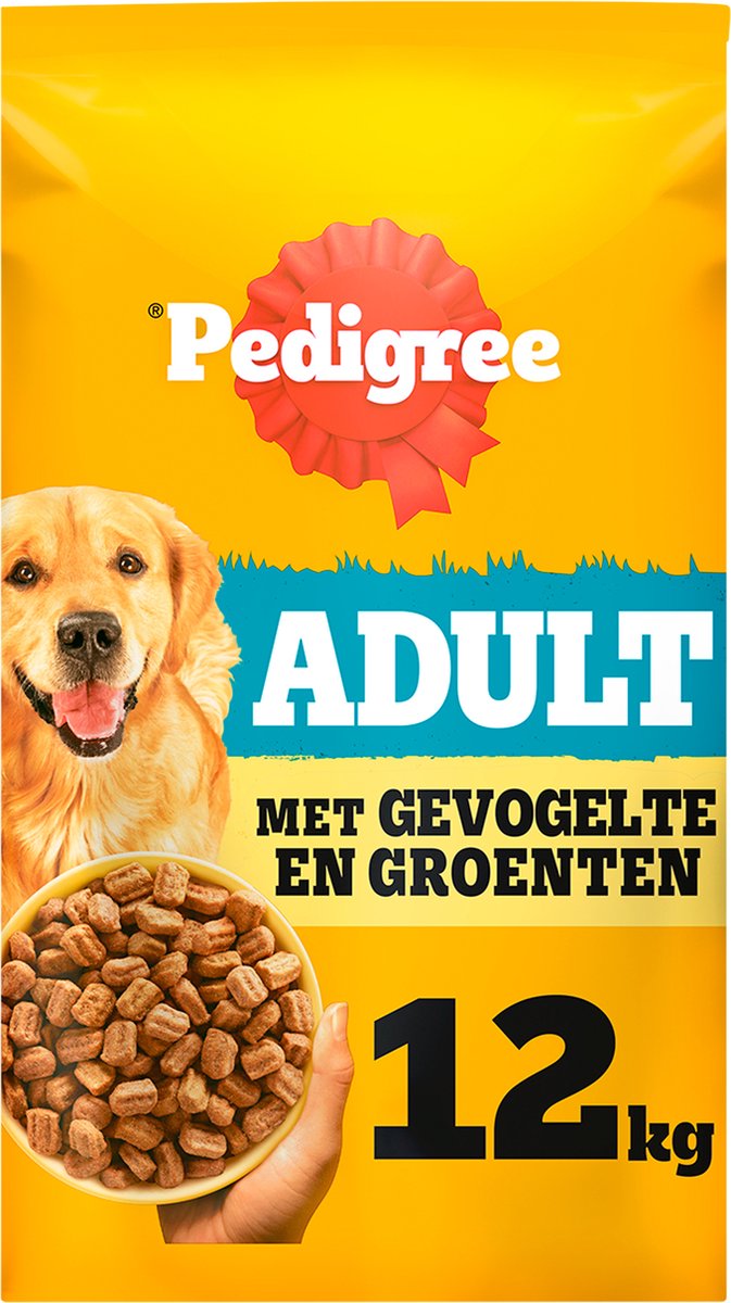 Rassehundefutter – Trockenfutter für Erwachsene – Geflügelgemüse – 12 kg