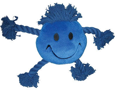 Glückliches Haustier, glückliche Gesichter, Plüsch-Smiley, blau