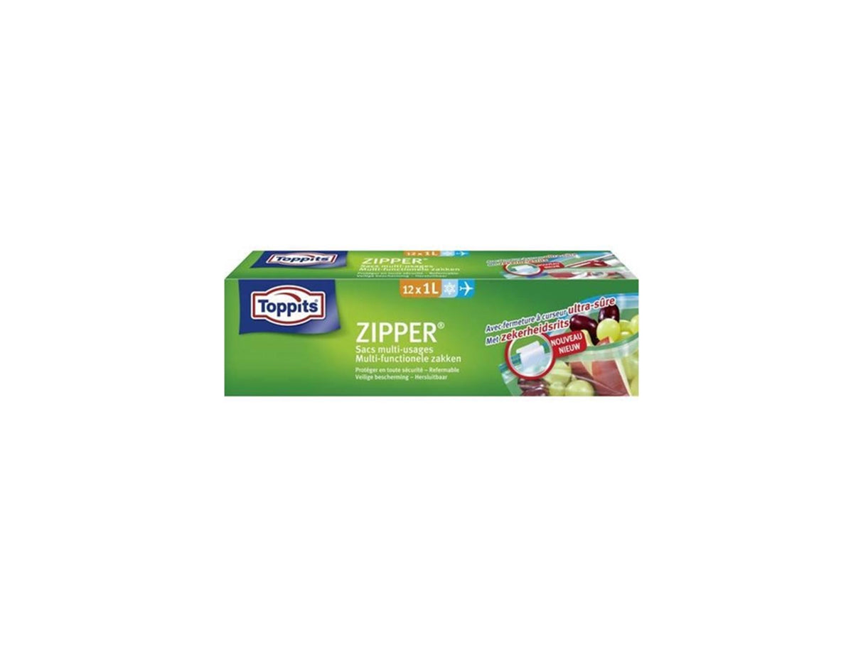 Toppits Zipper Multifunktionstaschen 1l 12 Stück