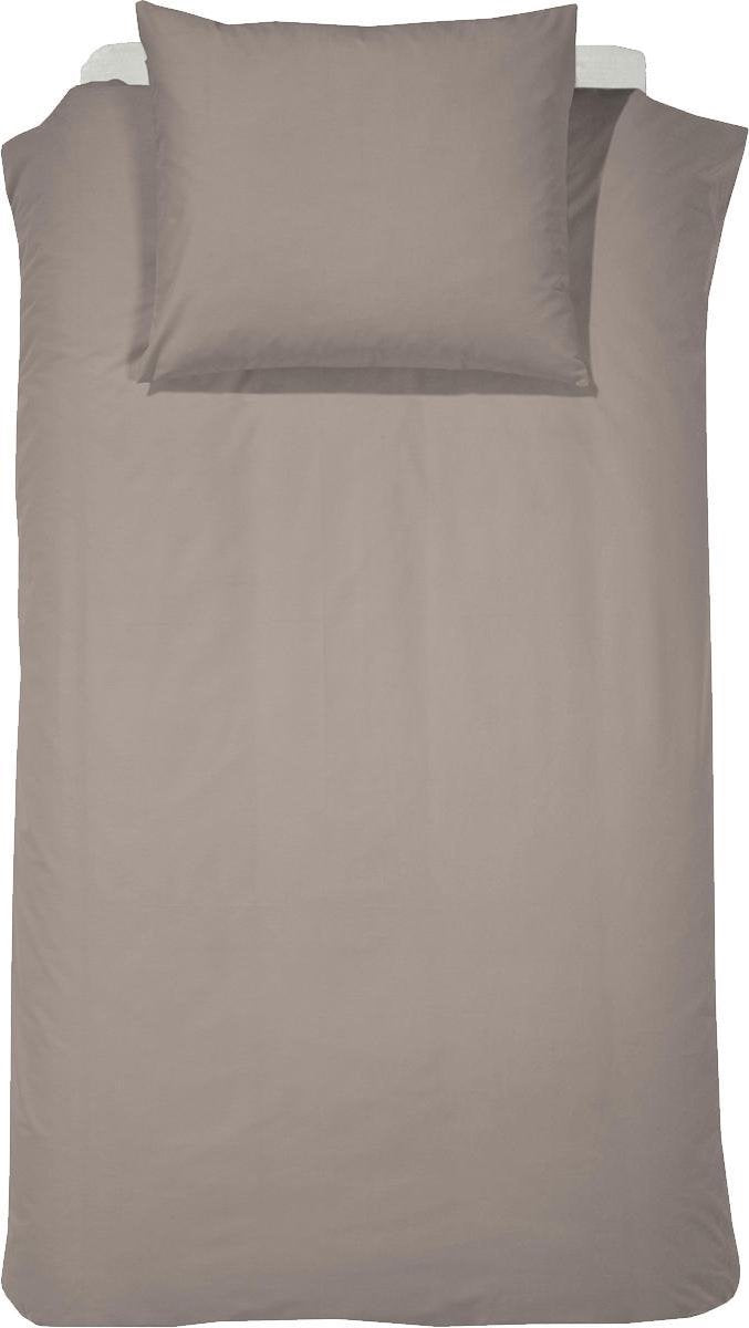 Cinderella morning dekbedovertrek - 1 persoons - 100% zacht flanel-katoen - 140x200 220 cm - taupe + 1 kussensloop 60x70