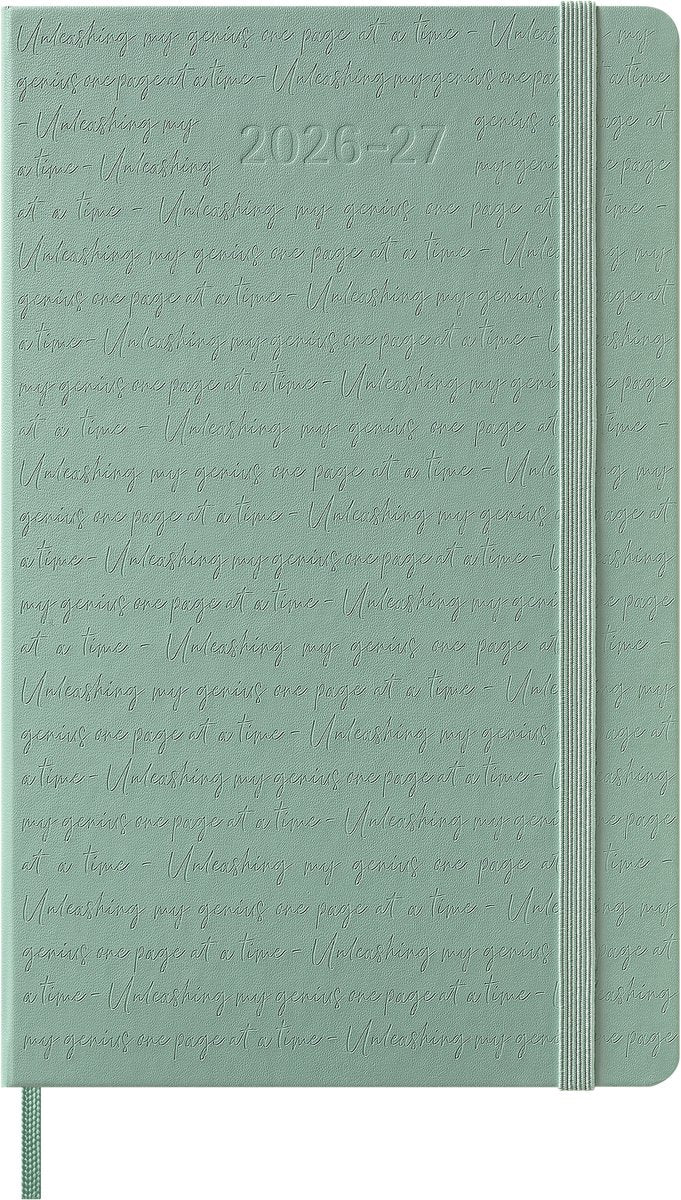 Moleskine 18-Monats-Tagebuch – 2026 27 – wöchentlich – groß – Hardcover – Salbeigrün