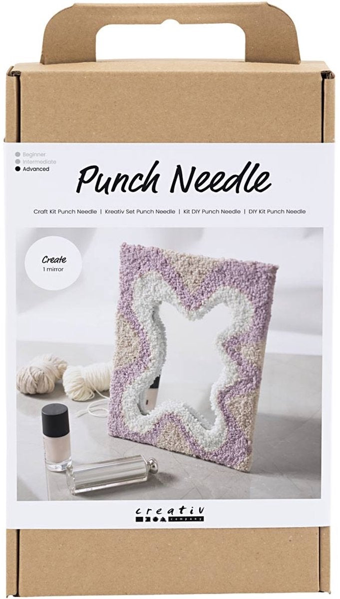 Kreativunternehmen https: www.cchobby.nl hobbyset-punch-needle-spiegel-pastelcolours-1-doos