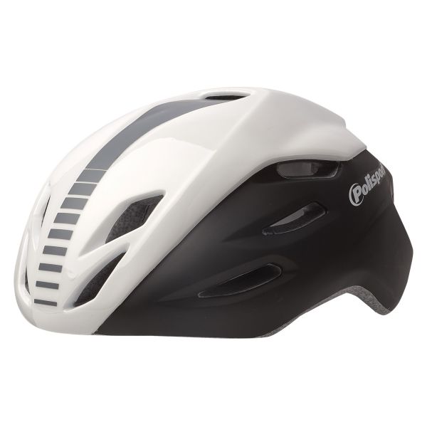 Polisport-Helm Aero Road Matt Weiß Glanz weiß grau l 58-61cm