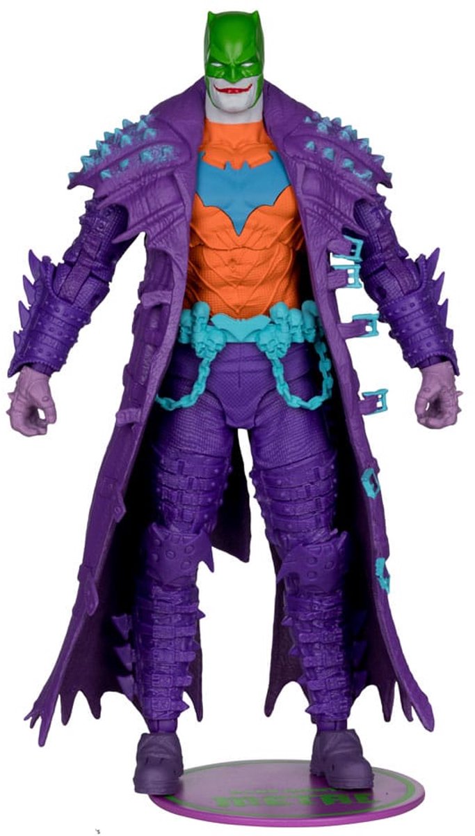 Mcfarlane Toys DC Multiverse Actionfigur Batman (Dark Nights: Death Metal) Jokerized (goldenes Etikett), 18 cm große Actionfigur