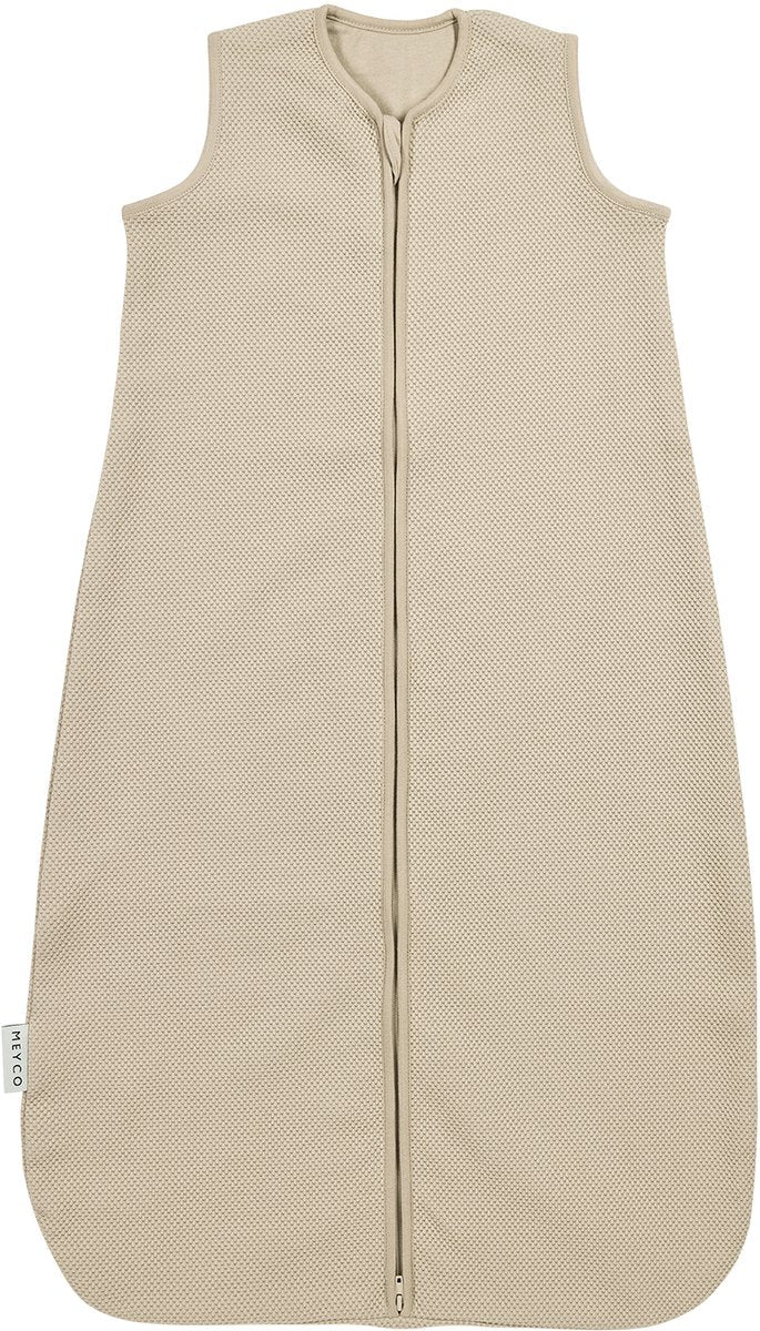 Meyco Baby Studio Collection klassischer Babyschlafsack – Sand – 110 cm – 1,0 Tog