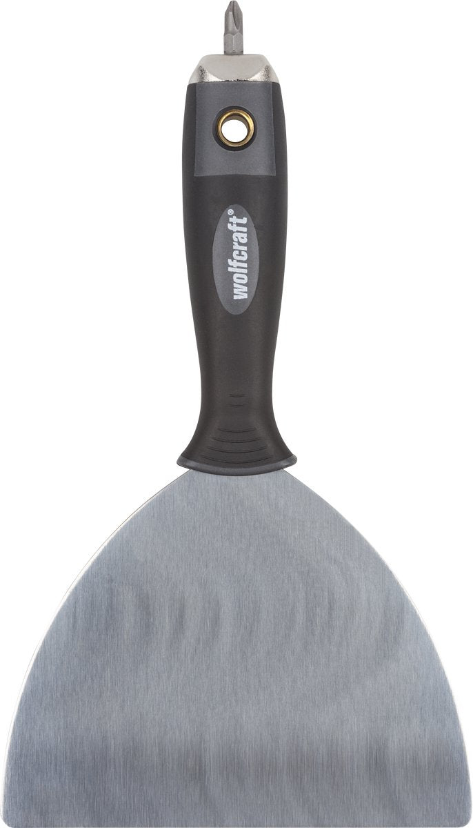 Wolfcraft – professionelles breites Spachtelmesser aus Edelstahl – 150 mm – 4047000