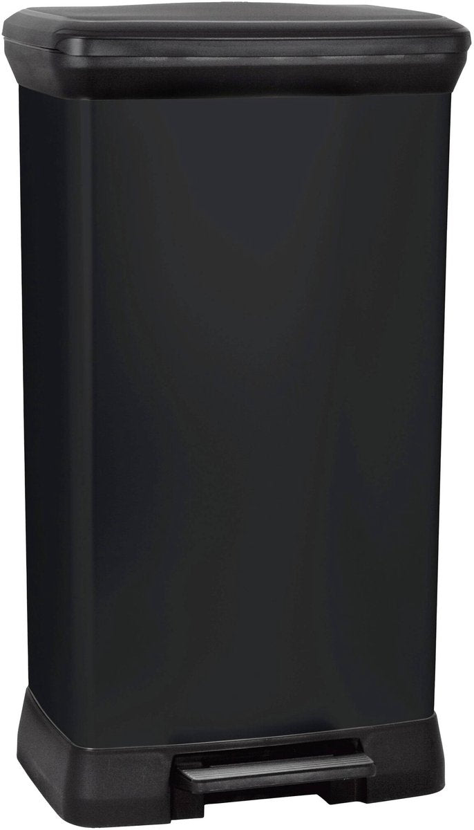 Curver Decobin Abfallbehälter – 50 l – 39 x 29 x 72 cm – schwarz
