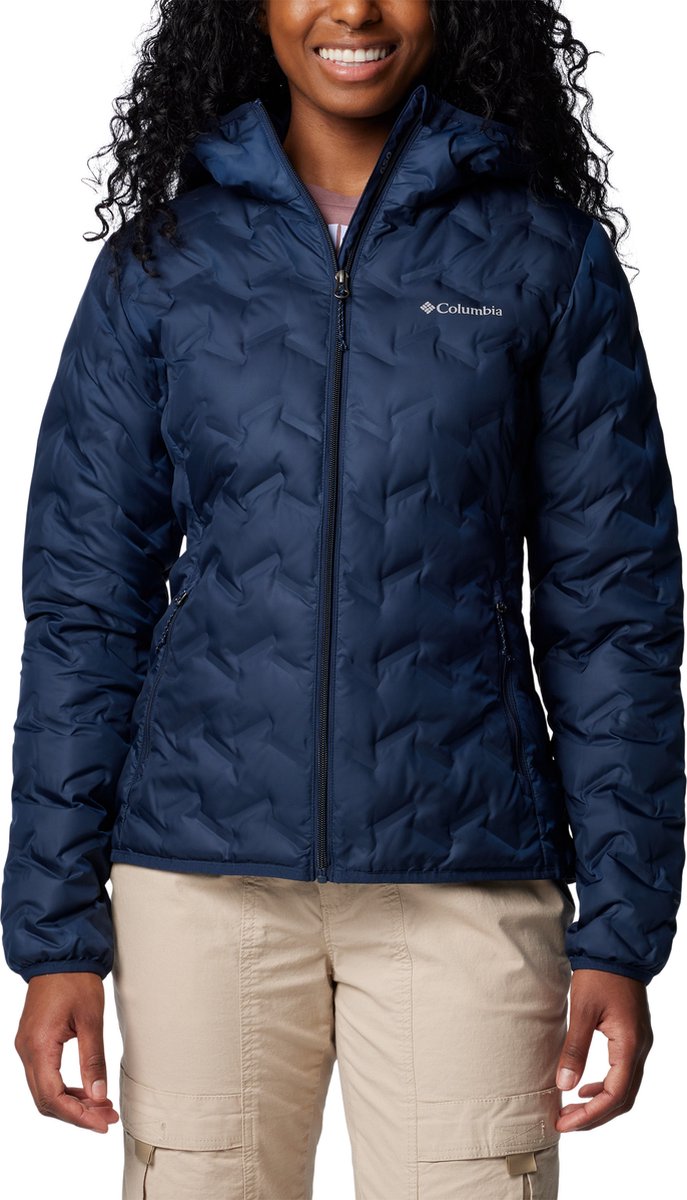 Columbia Delta Ridge™ II Down Hooded Jacket Damen Outdoorjacke – Collegiate Navy – Größe XS