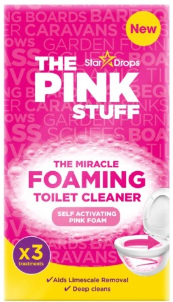 Der Pink Stuff Schaum-Toilettenreiniger 3x100gr | 4 Stück