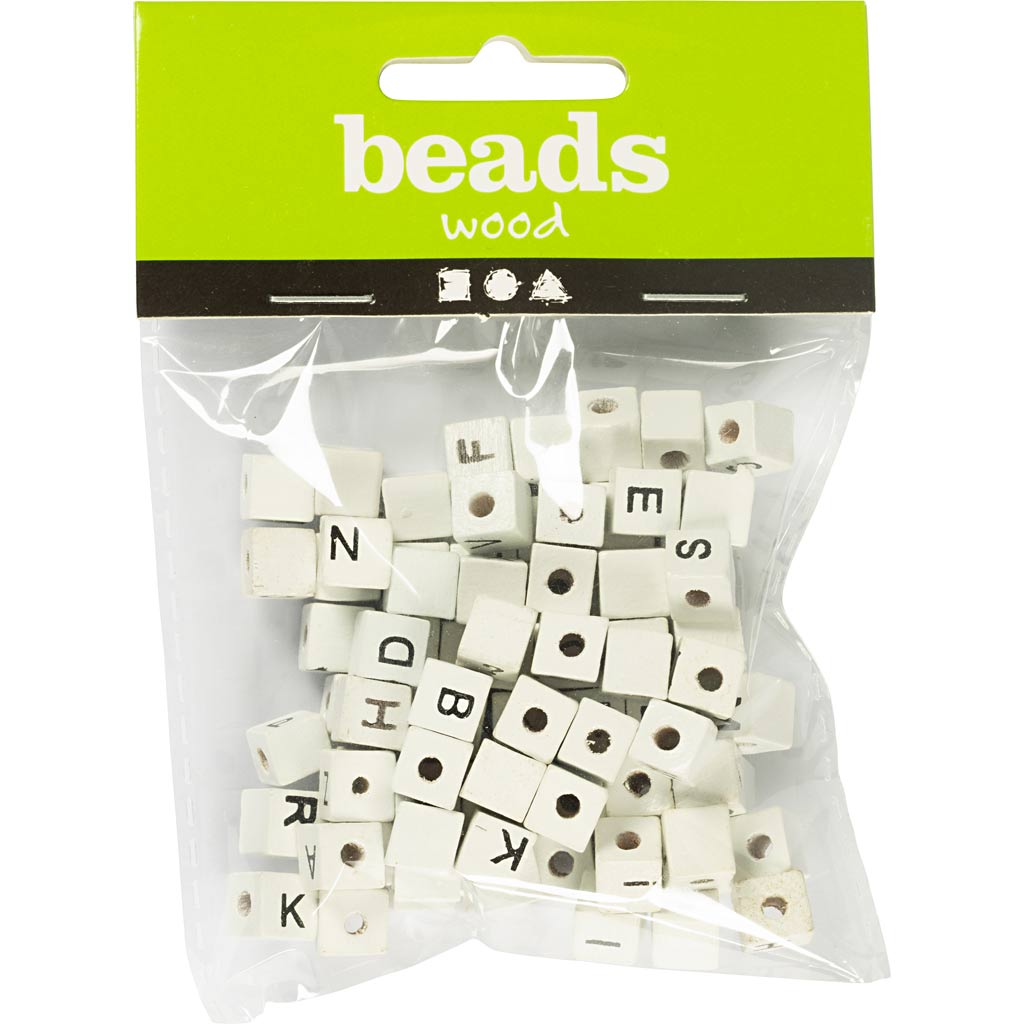 Creativ Company Letter Perlen White A-Z, 92st.