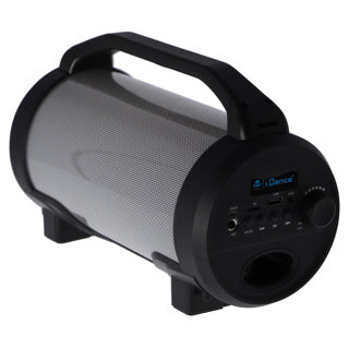 Idance Cyclone400bk Karaoke-Set – Bluetooth-Partylautsprecher mit Disco-LED-Beleuchtung – inklusive Mikrofon