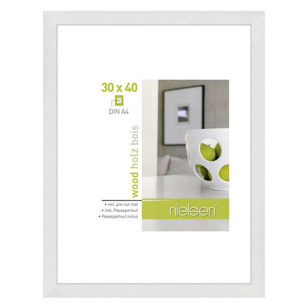 Nielsen Design Nielsen Fotorahmen 8988017 Apollonweiß 30x40 21x29,7 cm