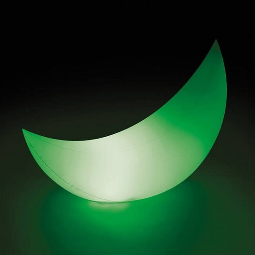 Intex 68693 Aufblasbarer Halbmond mit LED-Beleuchtung, 135 x 43 x 89 cm
