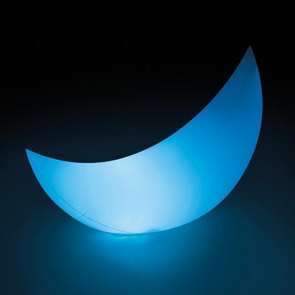 Intex 68693 Aufblasbarer Halbmond mit LED-Beleuchtung, 135 x 43 x 89 cm