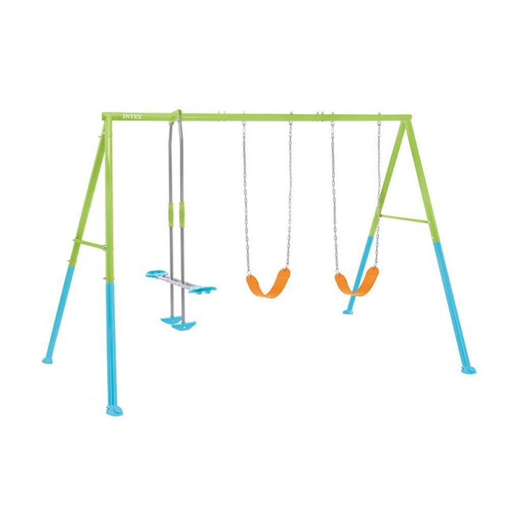 Intex 44121 Schaukelset 343x254x211 cm Blau Grün Orange