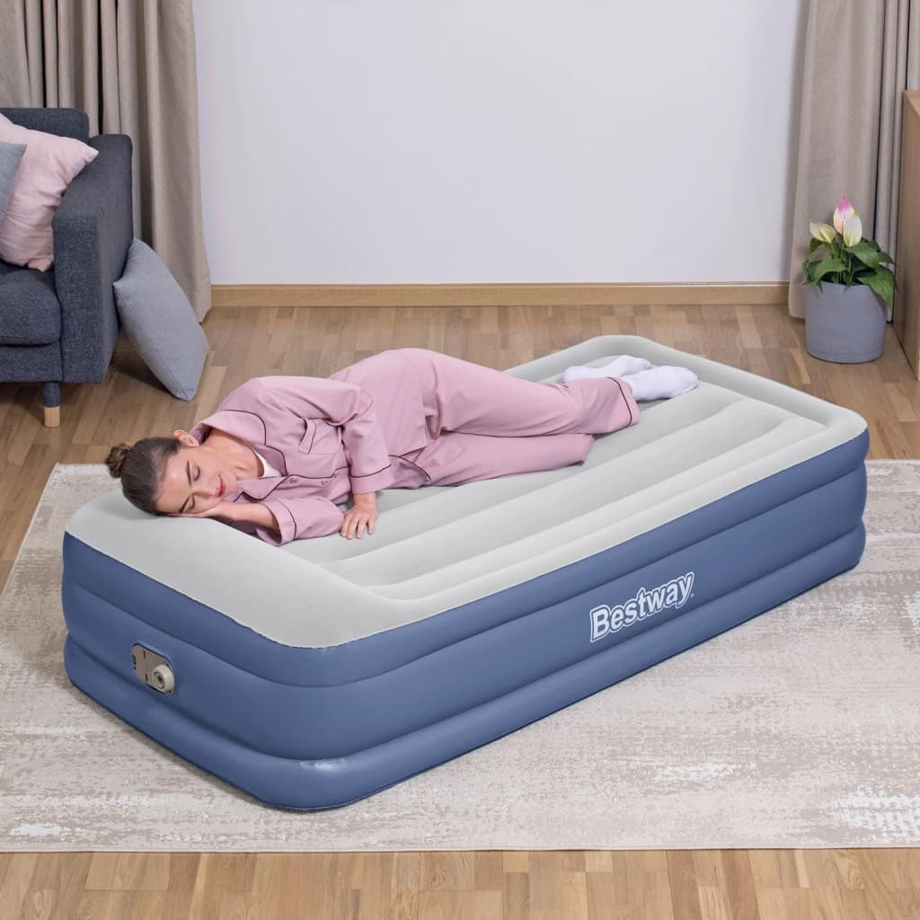 Bestway Luftbett Tritech 46 cm Twin Blaugrau
