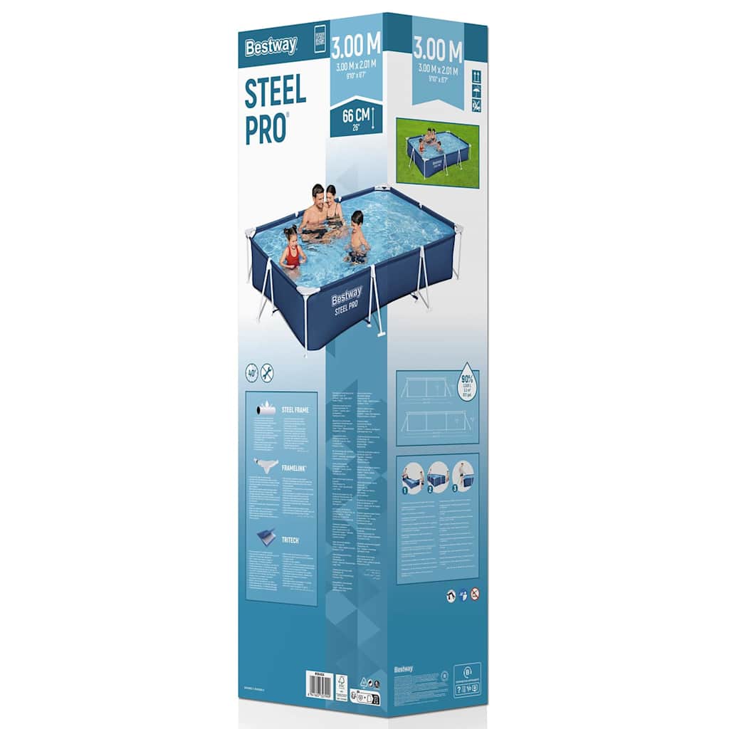 Bestway Steelpro Rahmenpool 300x201x66