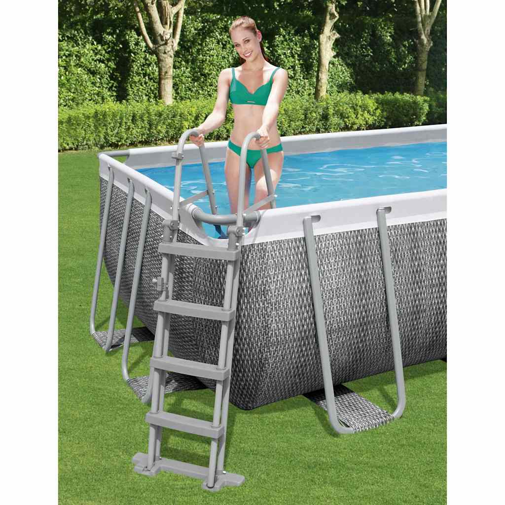 BESTWAY Schwimmbad Leiter Flowclear mit 4 Stufen 122 cm