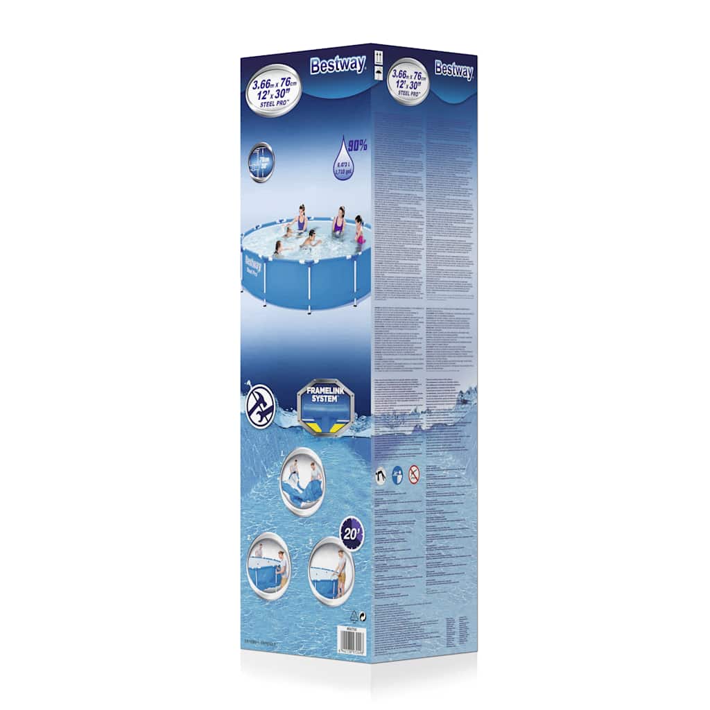 Bestway Schwimmbad Stahl Pro Rahmen 366x76 cm