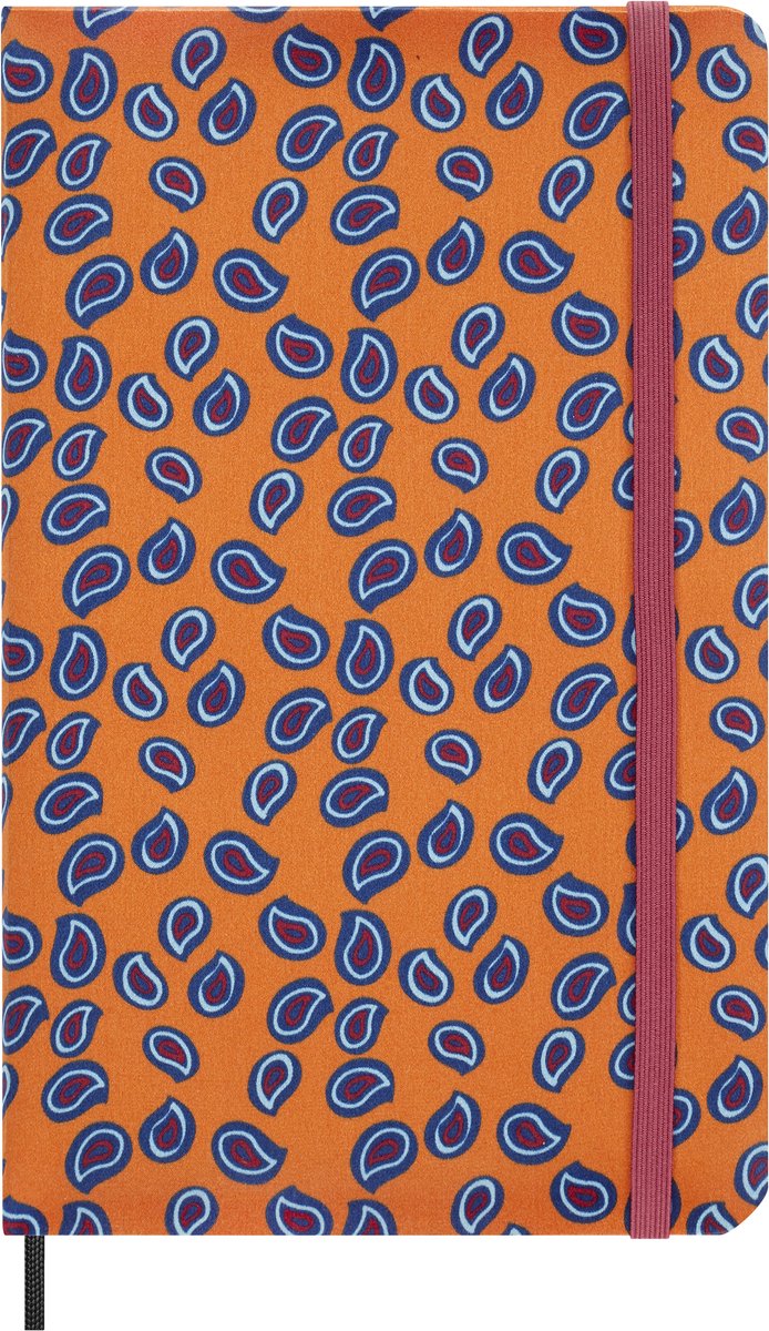 Moleskine Le Silk Collection undatierter Planer groß (13 x 21 cm), liniert orange (Box)