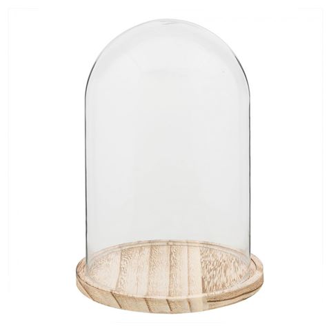 Clayre Eef Glasglocke 6gl2169 transparent 17x25 cm