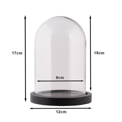Clayre Eef Glasglocke 6gl3477 transparent 23x29 cm