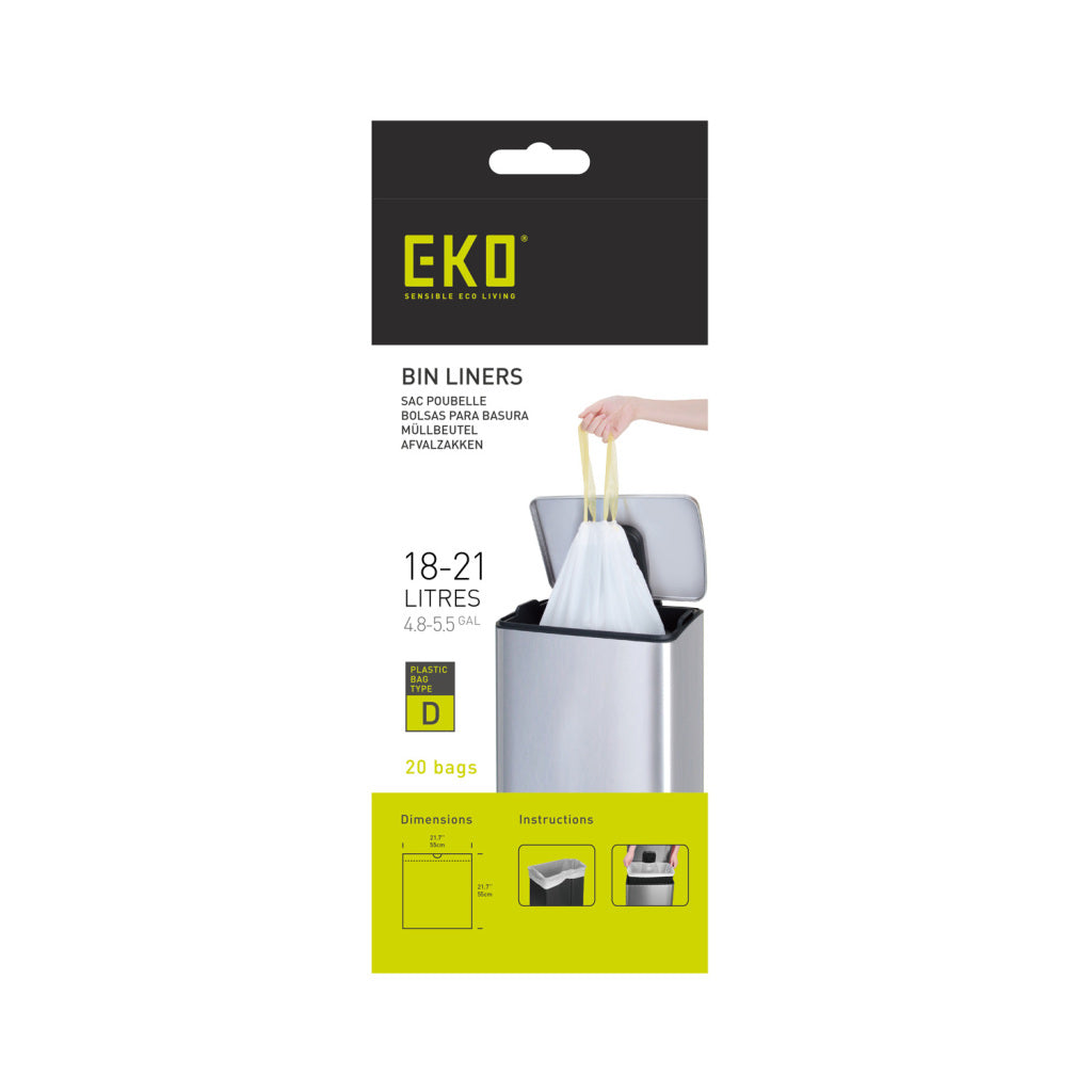 Öko-Abfallbeutel Typ D 18-21 Liter