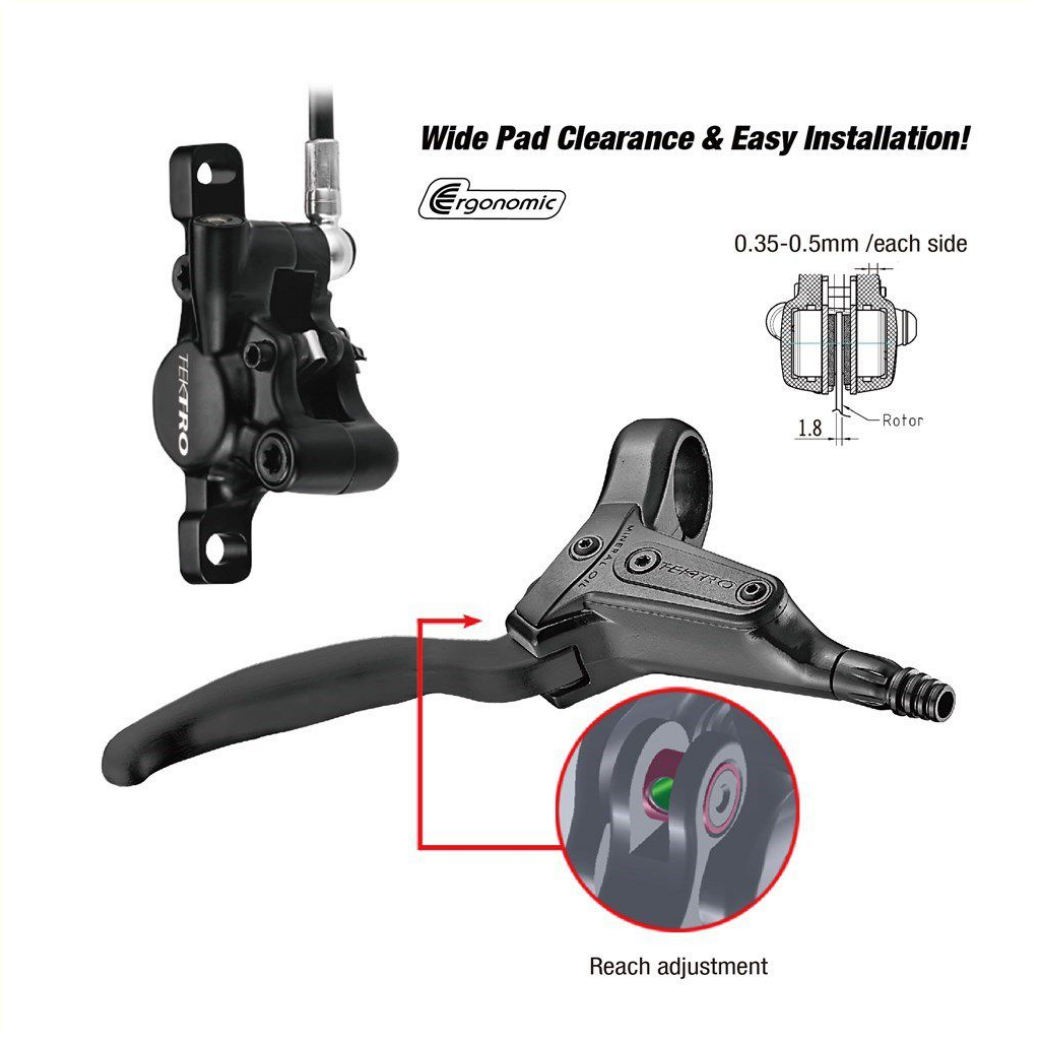 Tektro Disc Bremset Set Hydro Links HD-T386 1800 mm