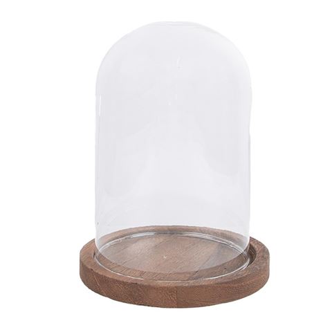 Clayre Eef 6gl1944 Glasglocke transparent 12x16 cm