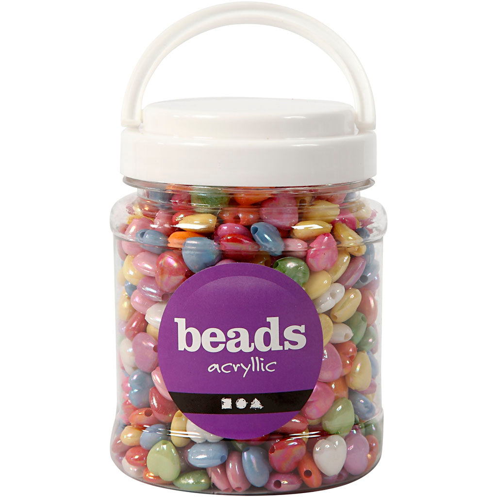 Https: www.cchobby.nl heart-beads-size-15x15-mm-hole-size-3-mm-ca. 700-piece-verschiedene-farben-465-gr-700-ml-1-box