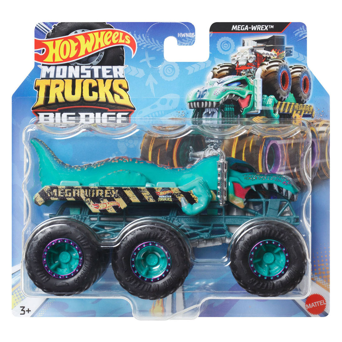 Hot-Wheels-Monstertrucks-Monstertrucks-Reihe mit großen Installationen