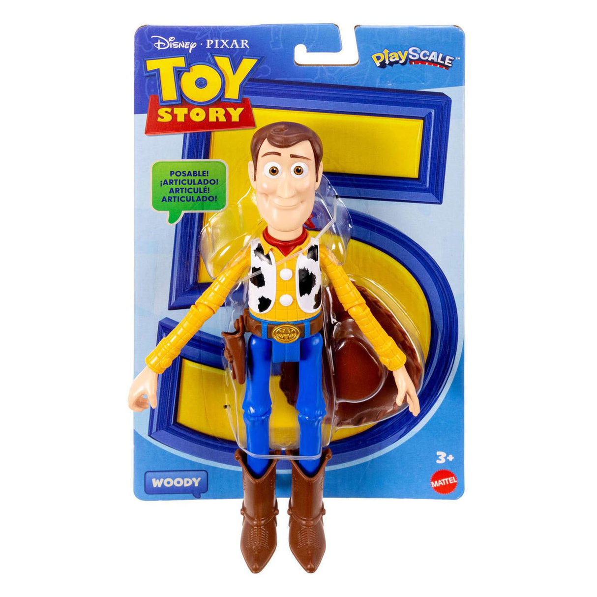 Mattel Disney und Pixar Toy Story Woody Figur Cowboy Sheriff – 14 bewegliche Gelenke