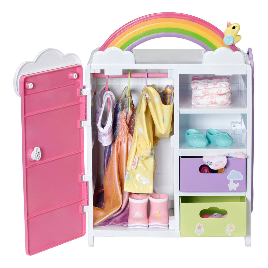 Baby Born Regenbogen-Garderobe