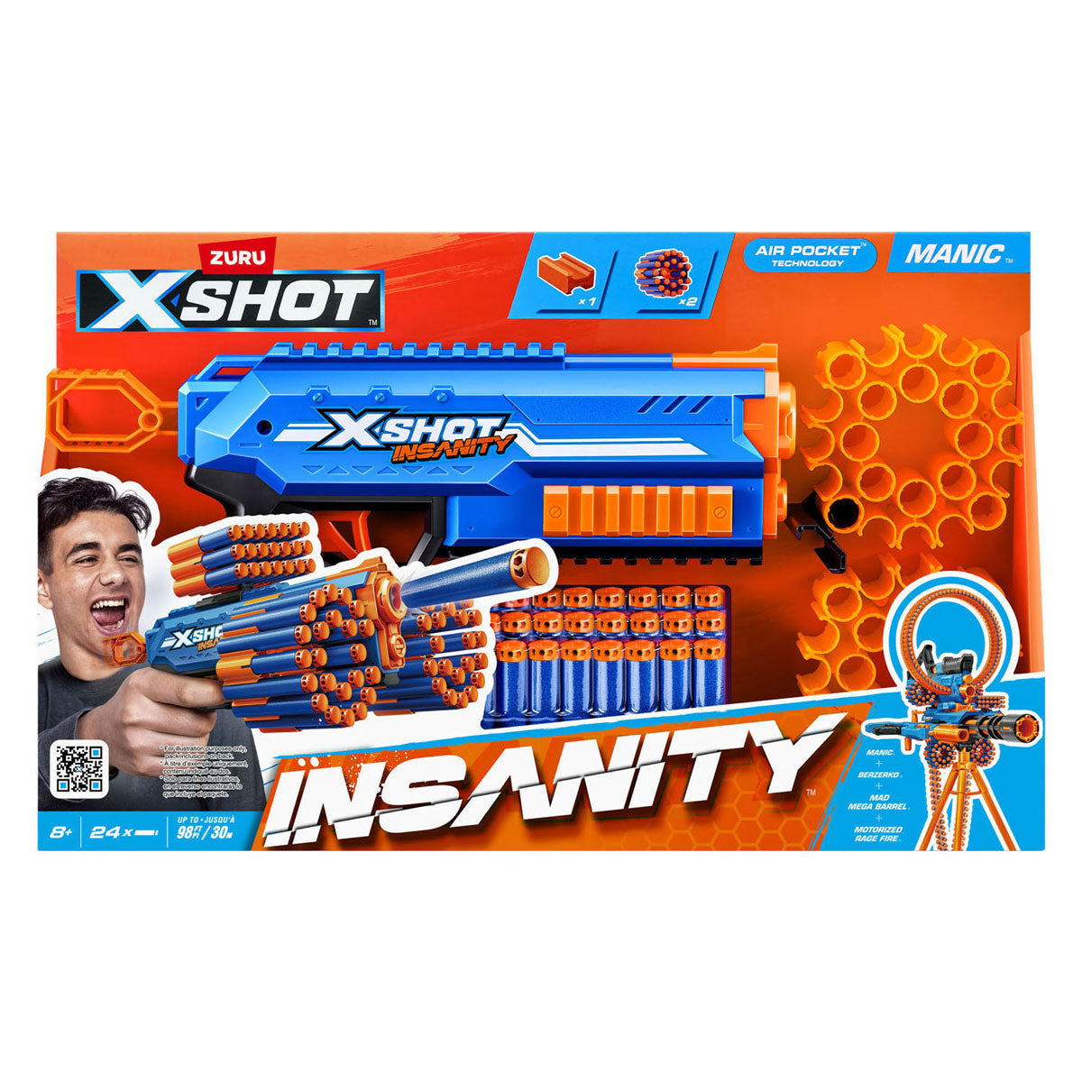 Zuru x-shot insanity manic – 24 Darts