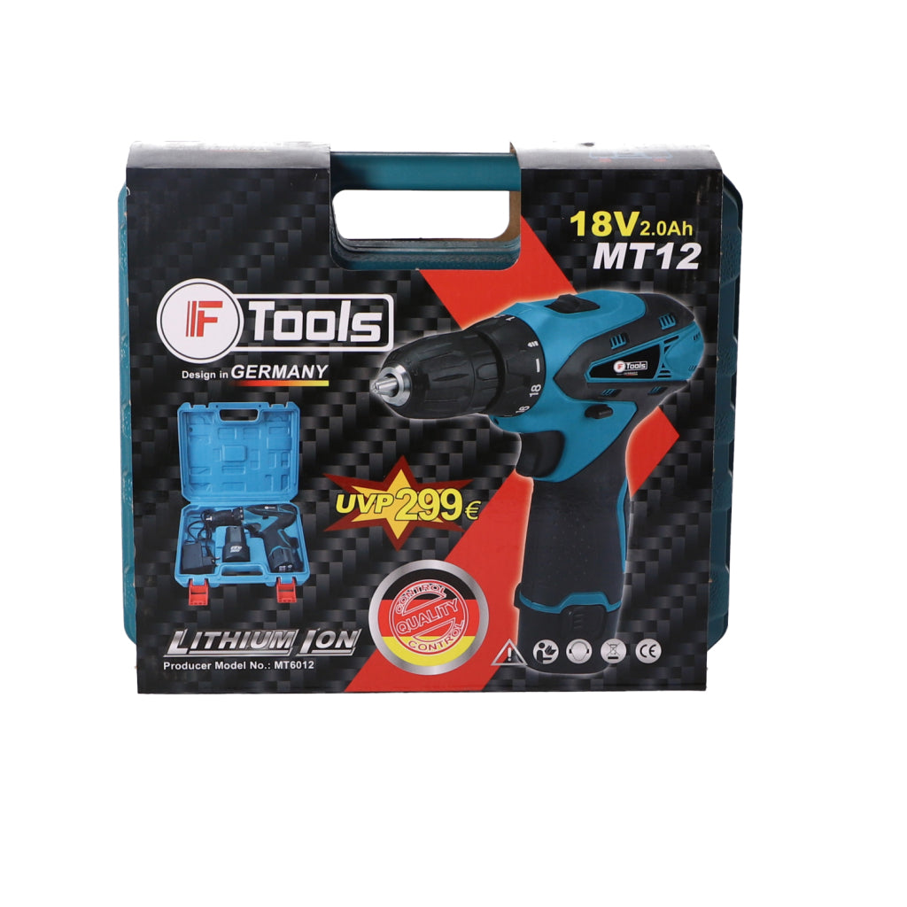 F-Tools Akku-Bohrschrauber-Set im Koffer